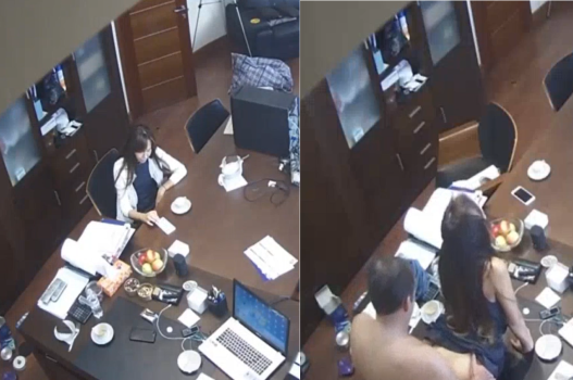 Sếp đụ thư ký ngay phòng làm việc bí mật