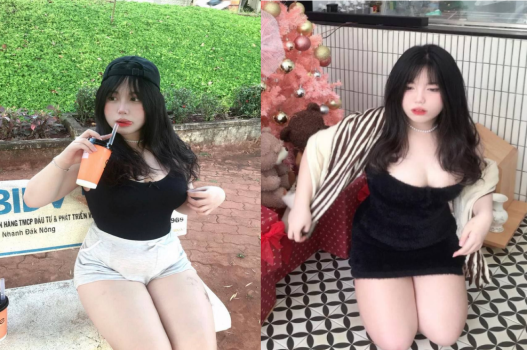 Vếu to làm hàng bé ngại ngùng